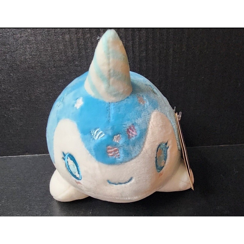 Aurora Tasty Peach Studios Blue Raspberry Nomwhal Plush Narwhal 14297 Kawaii Toy